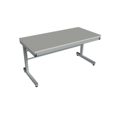 Stôl fyzikálny pre prácu v sede, pracovná doska postforming