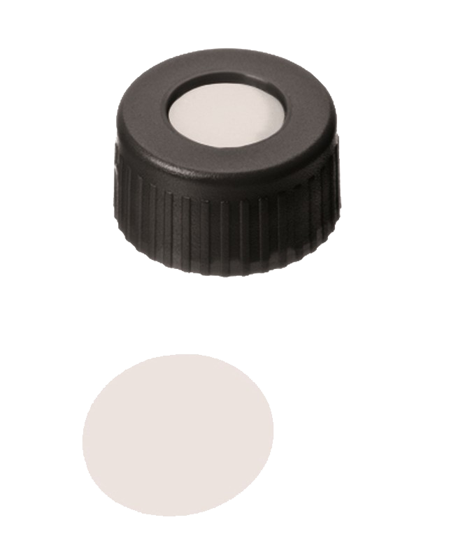 Uzáver ND9 PP čierny PTFE 100ks