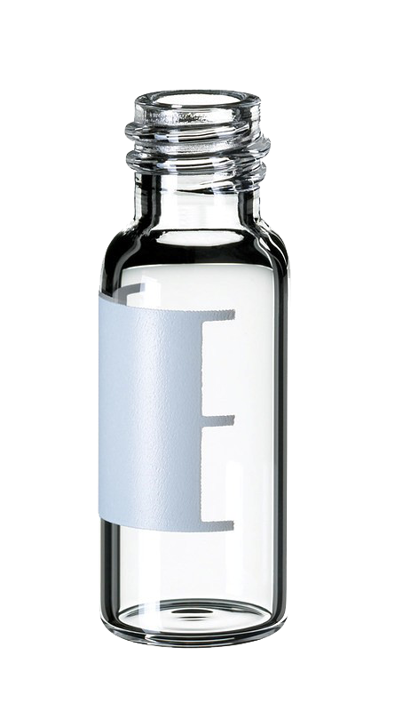Vialka skrutkovacia ND8, číra, 1,5ml, ploché dno, popis.pole, 100ks, LABSOLUTE®
