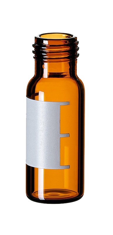 Vialka skrutkovacia, krátky závit, ND9, tmavá, 1,5ml, silanizovnaá, 100ks