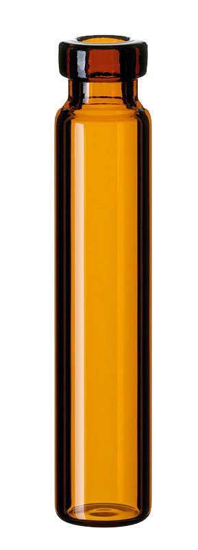 Mikrovialka krimpovacia, ND8, hnedá, 1,2 ml, ploché dno, 40x8,2mm, 100 ks, LABSOLUTE®