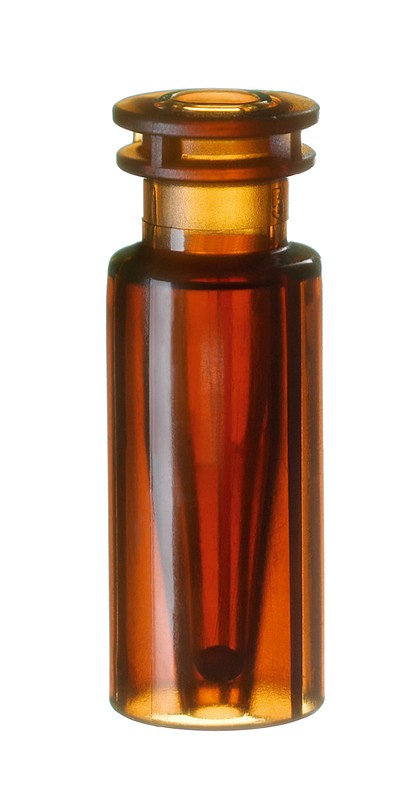 Zaklapávacia-snap vialka ND11, PMP, tmavá, 0,2ml, TopSert,insert, 100ks