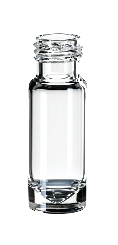 Mikrovialka skrutkovacia, krátky závit, ND9, číra, 1,1ml, 100ks