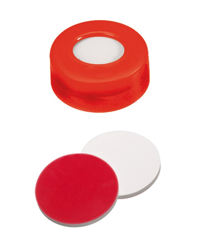 Zaklapávací-snap uzáver ND11, tvrdý, červený, sil/PTFE, 100ks