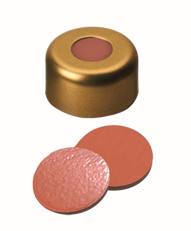 Uzáver krimpovací ND11, hliník, zlatý, kau/but/TEF,  1mm, 100ks