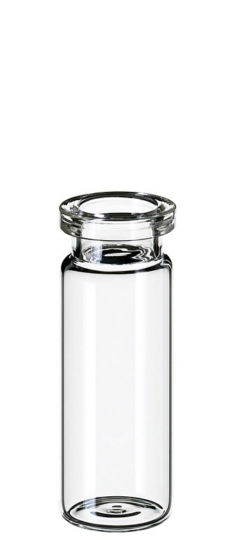 Krimpovacia vialka ND20, 10ml, Varian, číra, ploché dno, 100ks