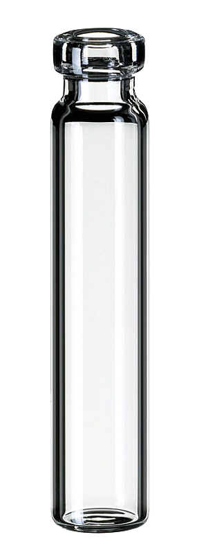 Mikrovialka krimpovacia, ND8, číra, 1,2ml, ploché dno, 40x8,2mm, 100ks, LABSOLUTE®