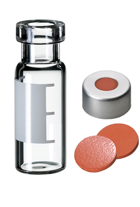 Krimpovacia vialka s hliník.uzáverom ND11, čirá, kau/TEF,1.5ml, 100ks