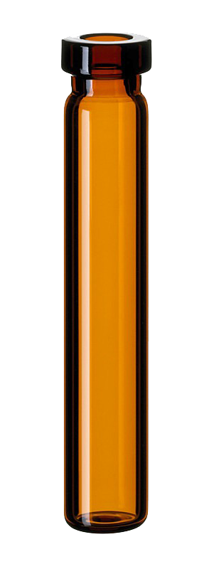 Mikrovialka krimpovacia ND8, hnedá, ploché dno, 0,7 ml, 40 x 7 mm, 1000 ks, LABSOLUTE