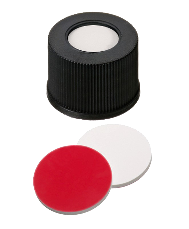 Uzáver skrutkovací ND10, Sil/PTFE červený,100ks