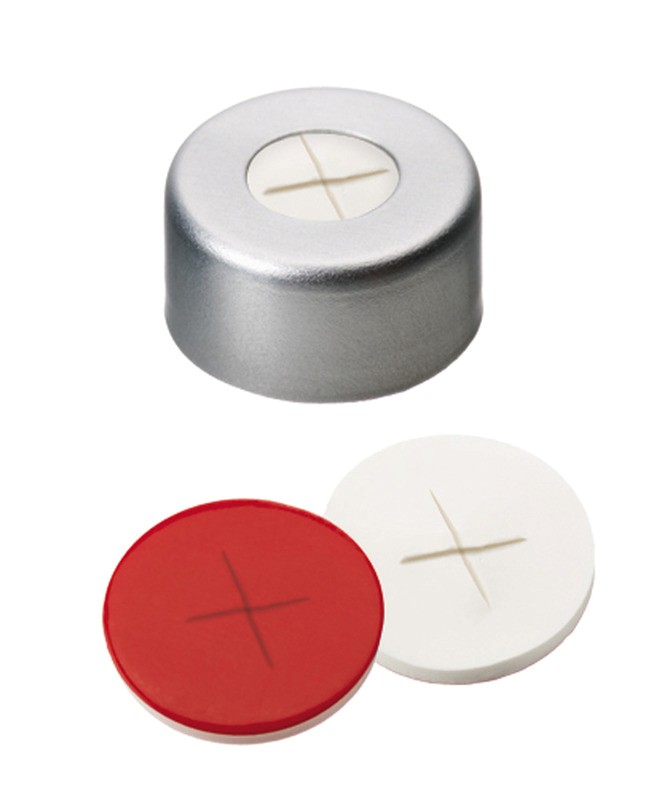 Uzáver krimpovací ND11, hliníkový, sil/PTFE, X-rez, 1,5mm, 100ks