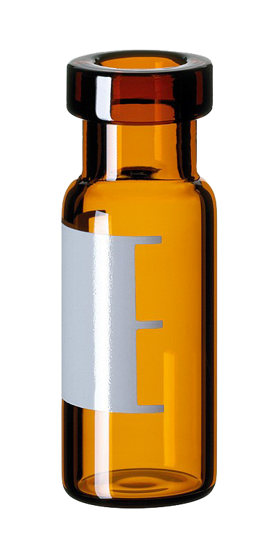 Vialka krimpovacia ND11, hnedá, 1,5ml, silaniz.,popis.pole, 100ks