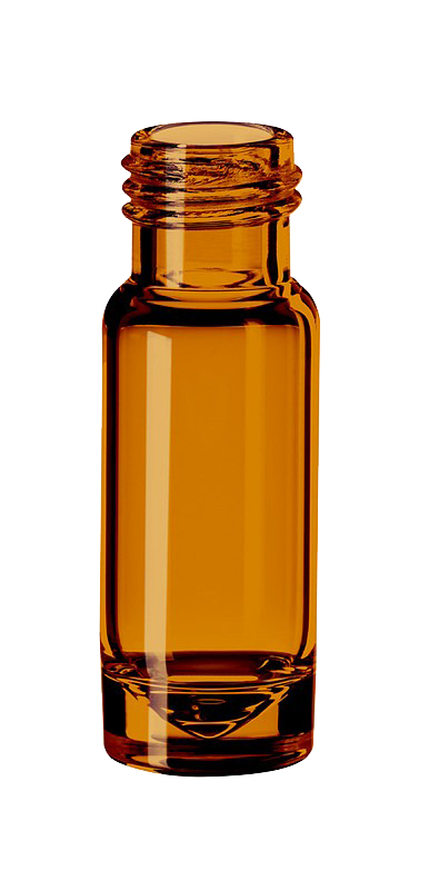 Mikrovialka skrutkovacia, krátky závit, ND9, tmavá, 1,1ml, 100ks