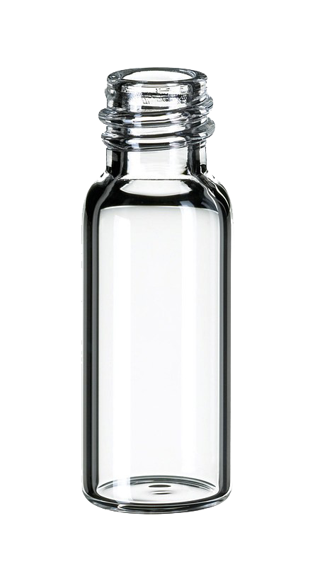 Vialka skrutkovacia ND8, číra, 1,5ml, ploché dno, silaniz., 100ks, LABSOLUTE®