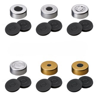 Krimpovací a headspace uzáver ND20, chloro-butyl, 100ks, LABSOLUTE®