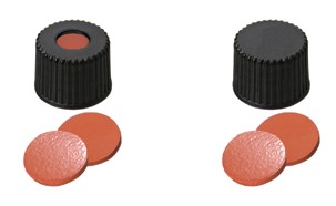 Uzáver skrutkovací ND8, čierny, septa kaučuk/TEF, 100ks, LABSOLUTE®