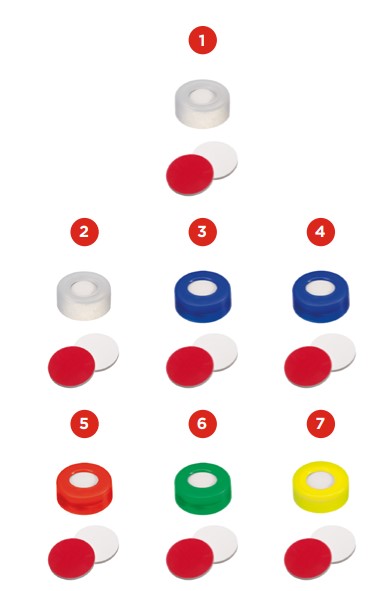 Zaklapávací-snap uzáver ND11, silikón/PTFE, 100ks, LABSOLUTE® (verzia 2)