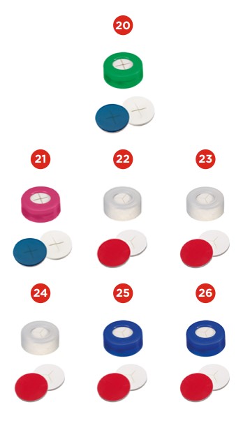 Zaklapávací-snap uzáver ND11, silikón/PTFE, 100ks, LABSOLUTE® (verzia 5)