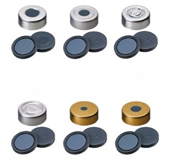 Uzáver krimpovací a Headspace ND20, Brom-Butyl//PTFE, Pharma-Fix, 100ks, LABSOLUTE