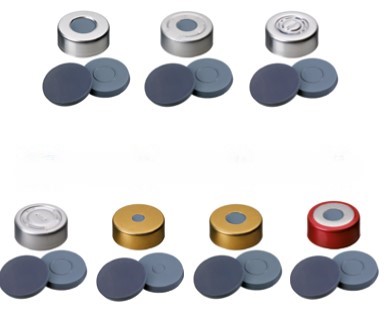 Krimpovací a headspace uzáver ND20, Bromo-Butyl/PTFE, 100ks,  LABSOLUTE®