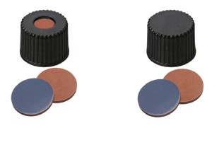Závitové uzávery ND8 s butyl / PTFE septom, 100ks, LABSOLUTE®