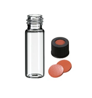 Sada 2v1 - skrutkovacia vialky s uzáverom ND13, 4ml, 100ks,  LABSOLUTE®