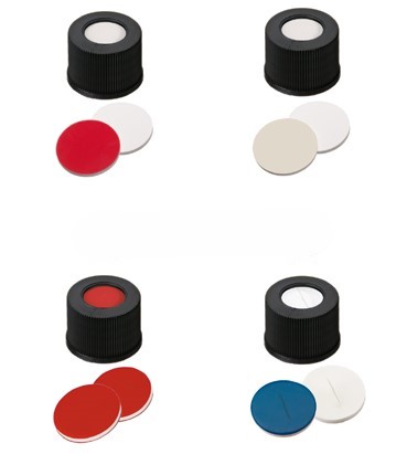 Skrutkovacie uzávery ND10, sil/PTFE, 100ks,  LABSOLUTE®