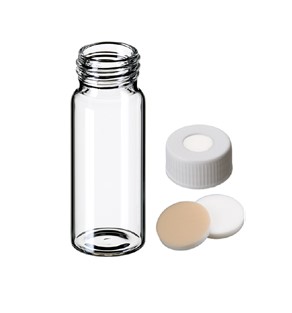 Vialka skrutkovacia ND24 s uzáverom, číra, 40ml, LABSOLUTE