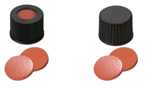 Skrutkovacie uzávery ND15, prír. kaučuk/TEF, 100ks, LABSOLUTE