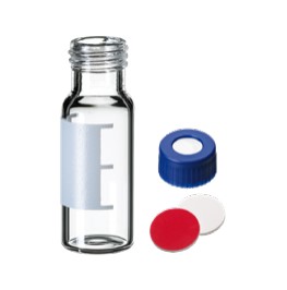 Sada 2v1, vialky s uzáverom ND9 certifikované pre HPLCGC, 100ks, LABSOLUTE®