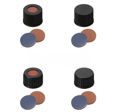 Skrutkovacie uzávery ND15/ND18, butyl/PTFE, 100ks, LABSOLUTE