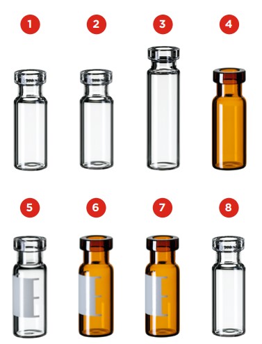 Krimpovacie vialky ND11, široký otvor, 100ks, LABSOLUTE® (verzia 2)